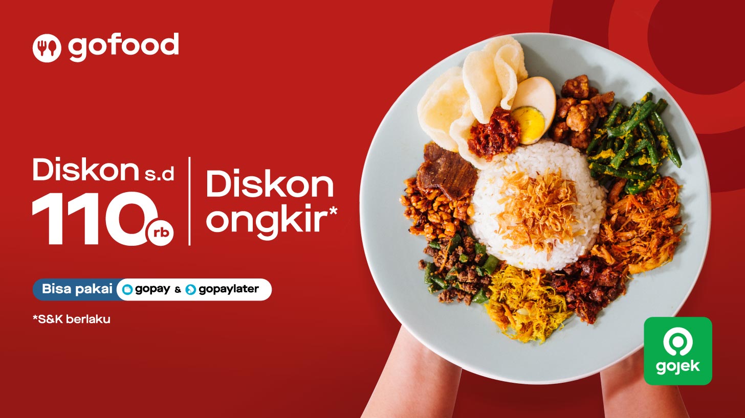 Voucher ongkir GoFood untuk mengurangi biaya pengantaran makanan