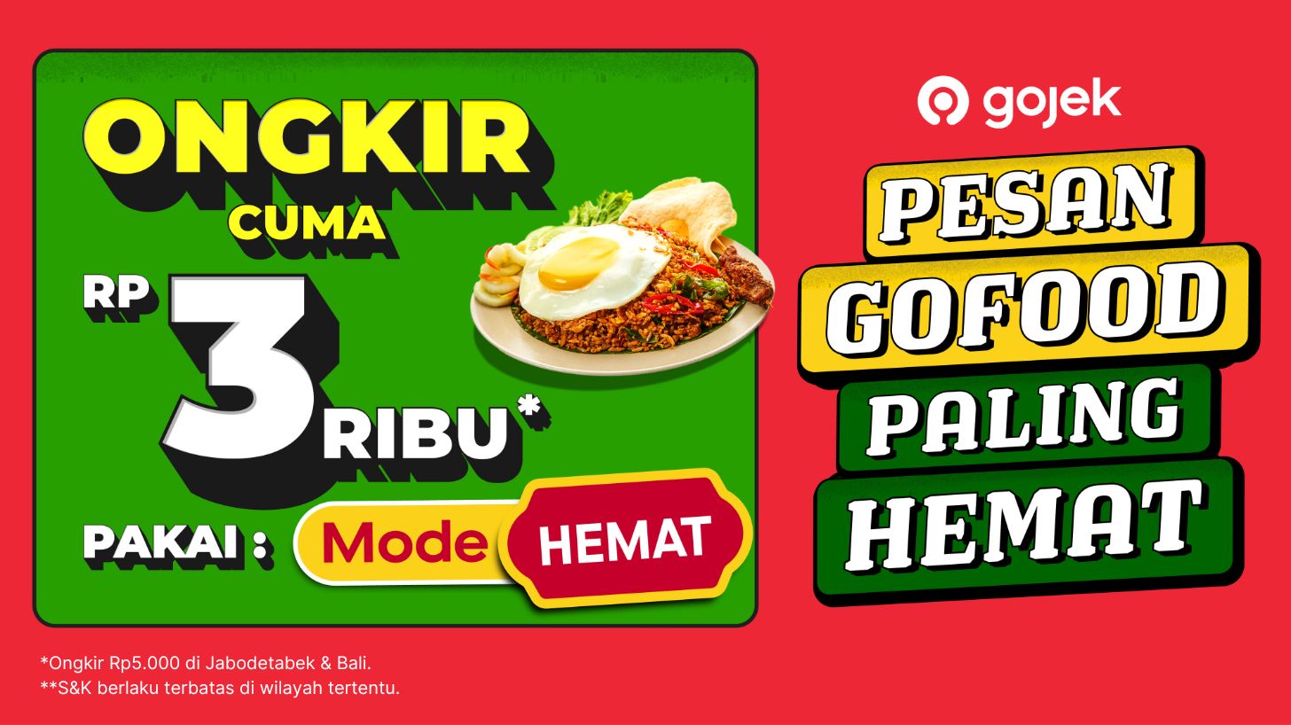 Voucher menu hemat GoFood untuk pesanan harian dan makanan favorit
