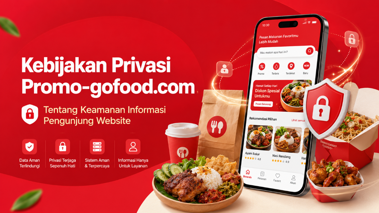 Kebijakan privasi Promo-gofood.com tentang keamanan informasi pengunjung website