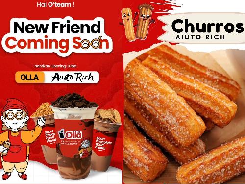Churros GoFood sebagai camilan manis dengan saus pelengkap