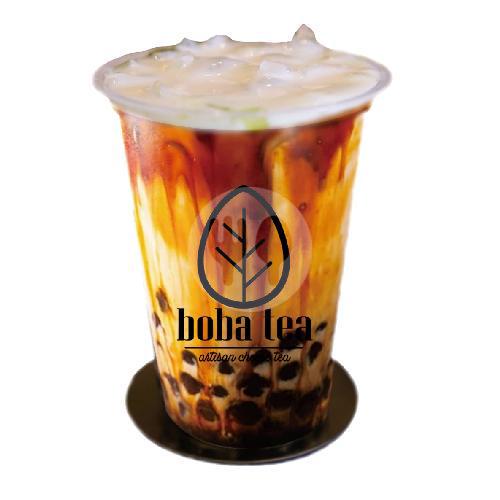 Boba milk tea GoFood sebagai minuman manis dengan topping kenyal